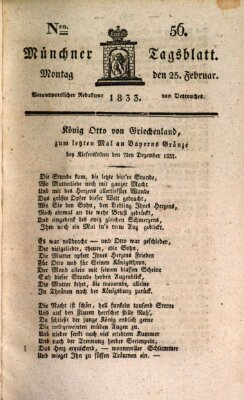 Münchener Tagblatt Montag 25. Februar 1833