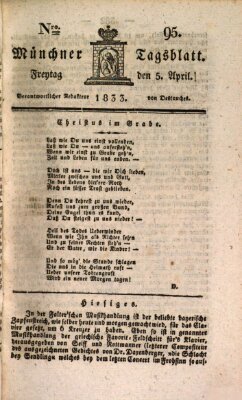 Münchener Tagblatt Freitag 5. April 1833