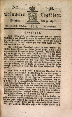 Münchener Tagblatt Dienstag 9. April 1833