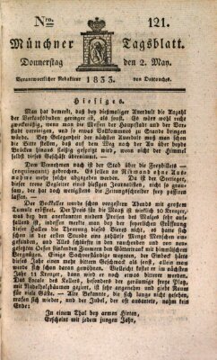 Münchener Tagblatt Donnerstag 2. Mai 1833