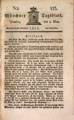 Münchener Tagblatt Samstag 4. Mai 1833