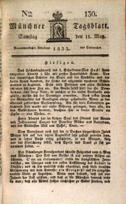 Münchener Tagblatt Samstag 11. Mai 1833