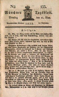 Münchener Tagblatt Dienstag 14. Mai 1833