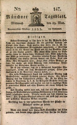 Münchener Tagblatt Mittwoch 29. Mai 1833