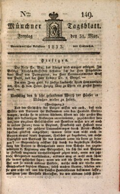 Münchener Tagblatt Freitag 31. Mai 1833