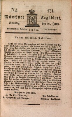 Münchener Tagblatt Sonntag 23. Juni 1833