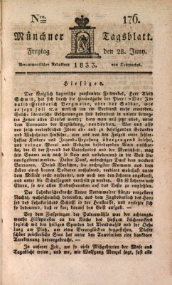 Münchener Tagblatt Freitag 28. Juni 1833