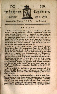 Münchener Tagblatt Dienstag 2. Juli 1833