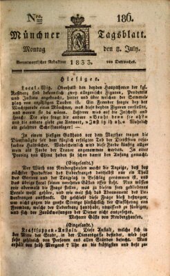 Münchener Tagblatt Montag 8. Juli 1833