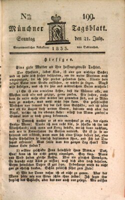 Münchener Tagblatt Sonntag 21. Juli 1833