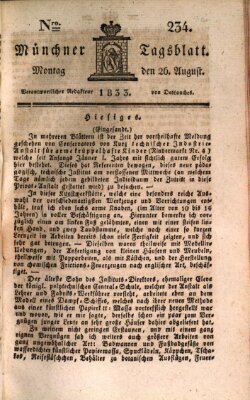 Münchener Tagblatt Montag 26. August 1833