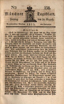 Münchener Tagblatt Freitag 30. August 1833