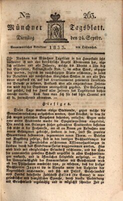 Münchener Tagblatt Dienstag 24. September 1833