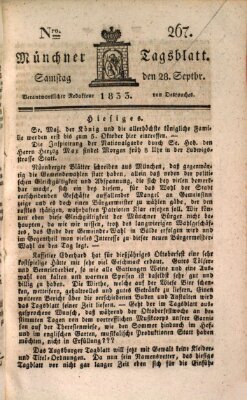 Münchener Tagblatt Samstag 28. September 1833