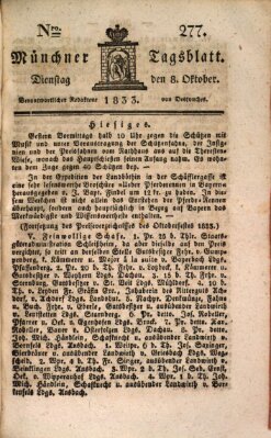 Münchener Tagblatt Dienstag 8. Oktober 1833