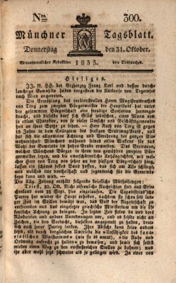 Münchener Tagblatt Donnerstag 31. Oktober 1833