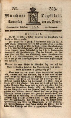 Münchener Tagblatt Donnerstag 28. November 1833