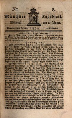 Münchener Tagblatt Mittwoch 8. Januar 1834