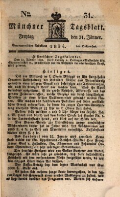 Münchener Tagblatt Freitag 31. Januar 1834