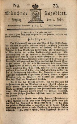 Münchener Tagblatt Freitag 7. Februar 1834