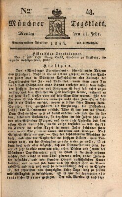 Münchener Tagblatt Montag 17. Februar 1834