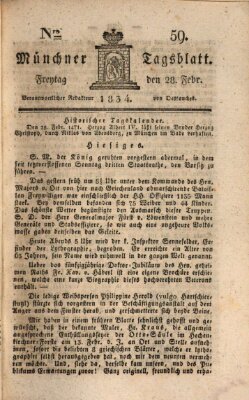 Münchener Tagblatt Freitag 28. Februar 1834