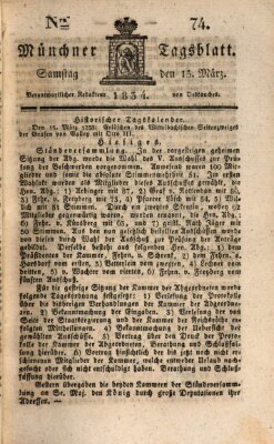 Münchener Tagblatt Samstag 15. März 1834