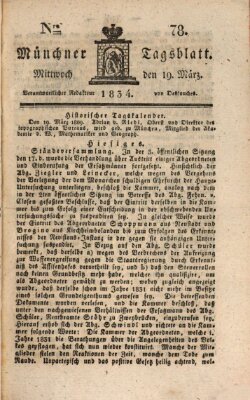 Münchener Tagblatt Mittwoch 19. März 1834