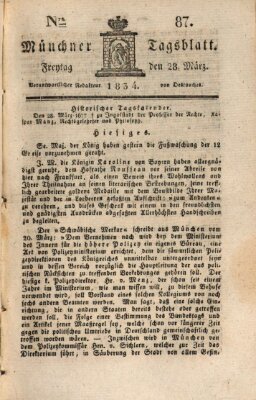 Münchener Tagblatt Freitag 28. März 1834