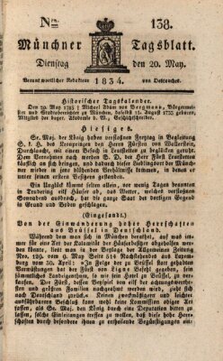 Münchener Tagblatt Dienstag 20. Mai 1834