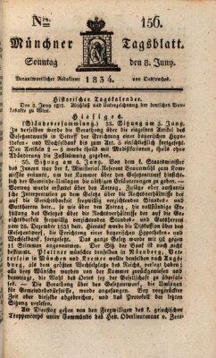 Münchener Tagblatt Sonntag 8. Juni 1834