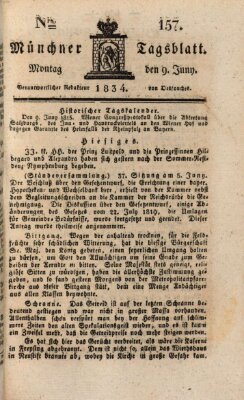 Münchener Tagblatt Montag 9. Juni 1834