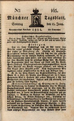 Münchener Tagblatt Sonntag 15. Juni 1834