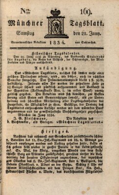 Münchener Tagblatt Samstag 21. Juni 1834