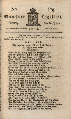 Münchener Tagblatt Montag 30. Juni 1834