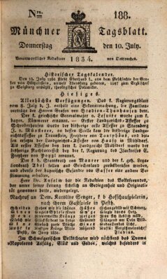 Münchener Tagblatt Donnerstag 10. Juli 1834