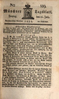 Münchener Tagblatt Freitag 11. Juli 1834