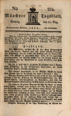 Münchener Tagblatt Freitag 15. August 1834