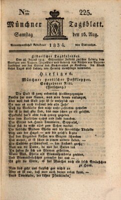 Münchener Tagblatt Samstag 16. August 1834