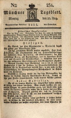 Münchener Tagblatt Montag 25. August 1834