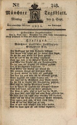 Münchener Tagblatt Montag 8. September 1834