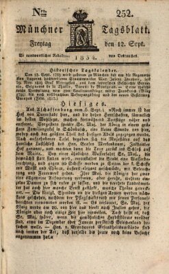 Münchener Tagblatt Freitag 12. September 1834