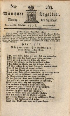 Münchener Tagblatt Montag 29. September 1834