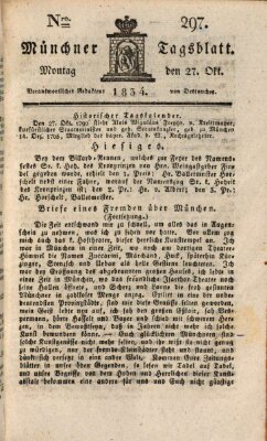 Münchener Tagblatt Montag 27. Oktober 1834