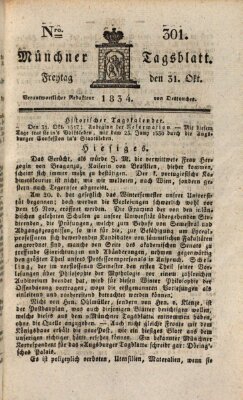 Münchener Tagblatt Freitag 31. Oktober 1834