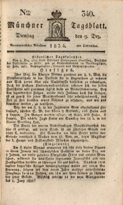 Münchener Tagblatt Dienstag 9. Dezember 1834