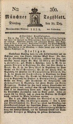 Münchener Tagblatt Dienstag 30. Dezember 1834