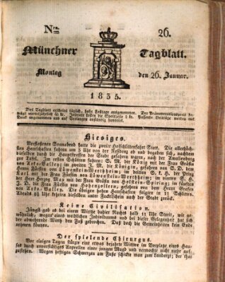 Münchener Tagblatt Montag 26. Januar 1835