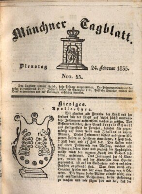 Münchener Tagblatt Dienstag 24. Februar 1835