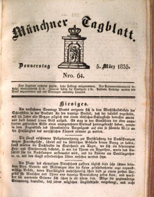 Münchener Tagblatt Donnerstag 5. März 1835